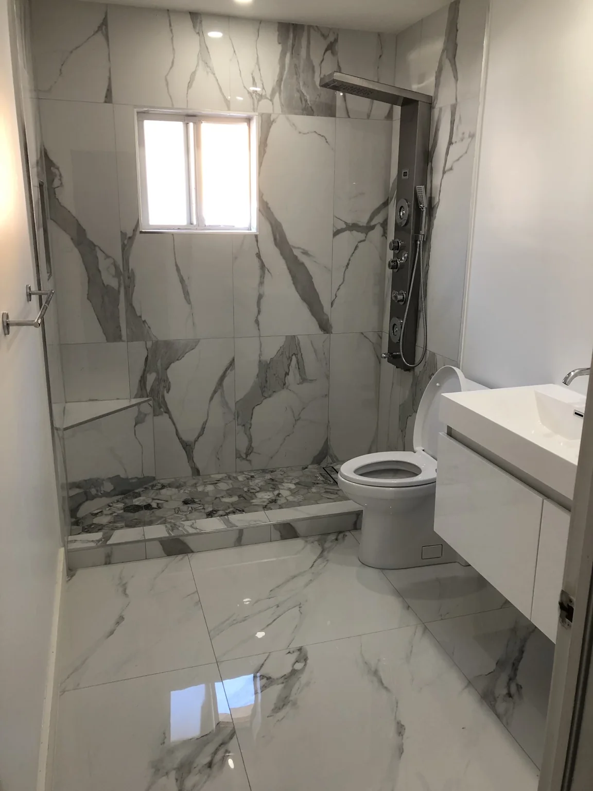 Finished bathroom remodel